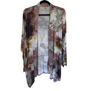 LOGO lightweight patterned cardigan 2X